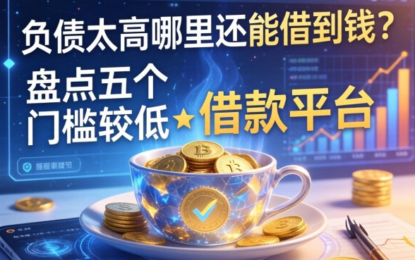 负债太高哪里还能借到钱？盘点五个门槛较低的借款平台