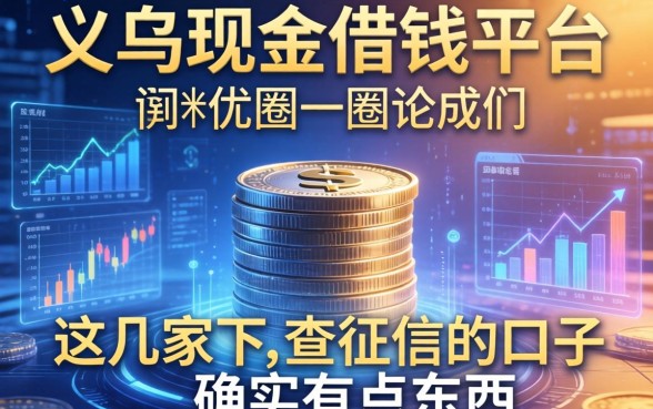 在义乌现金借钱平台试了一圈，这几家不查征信的口子确实有点东西