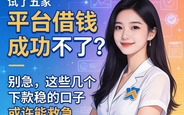 试了五家平台借钱成功不了？别急，这几个下款稳的口子或许能救急