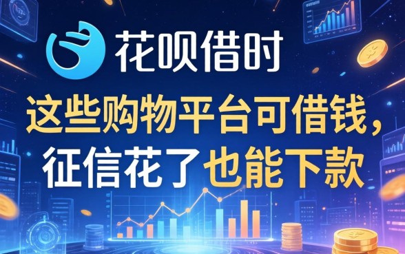 除了花呗借呗，这些购物平台可借钱，征信花了也能下款