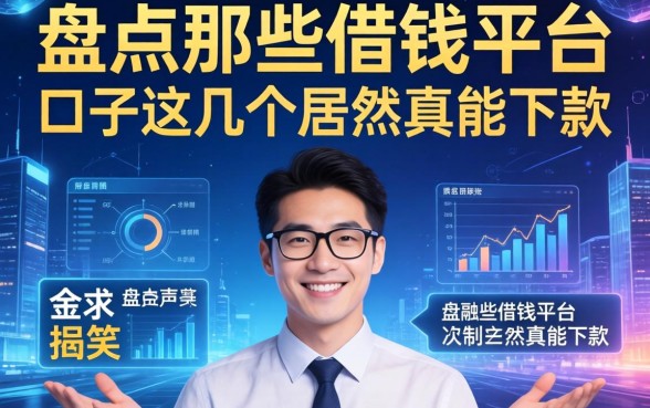盘点那些借钱平台文案搞笑的口子，这几个居然真能下款