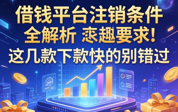 借钱平台注销条件全解析，这几款下款快的别错过