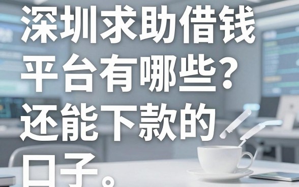 深圳求助借钱平台有哪些？整理了几个还能下款的口子