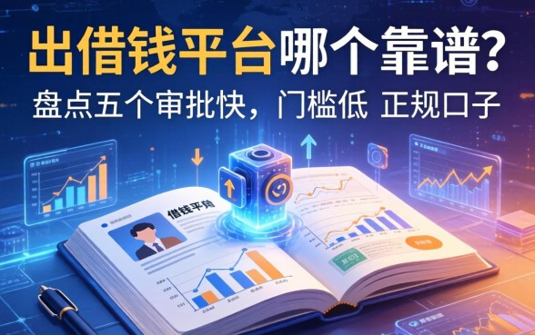 出借钱平台哪个靠谱？盘点五个审批快、门槛低的正规口子