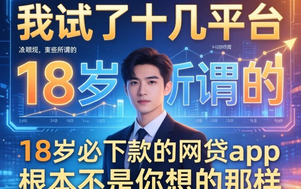 我试了十几个平台，发现那些所谓的18岁必下款的网贷app根本不是你想的那样