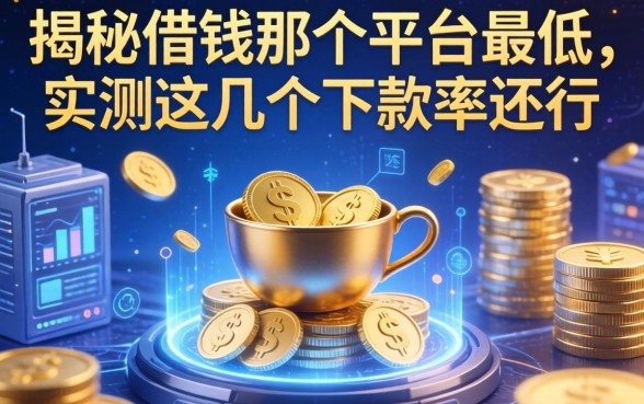 揭秘借钱那个平台最低，实测这几个下款率还行