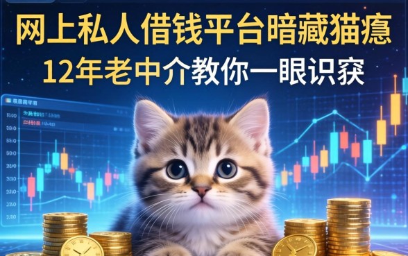 网上私人借钱平台暗藏猫腻，12年老中介教你一眼识破