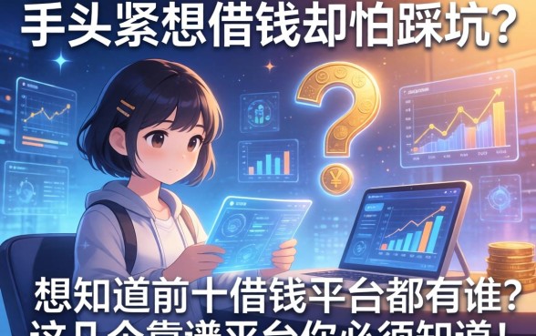 手头紧想借钱却怕踩坑？想知道前十借钱平台都有谁？这几个靠谱平台你必须知道！