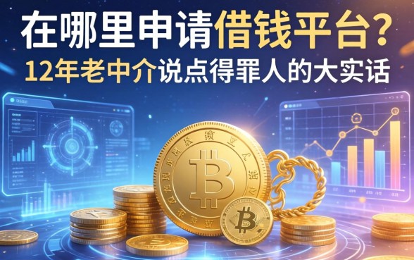 在哪里可以申请借钱平台？12年老中介说点得罪人的大实话