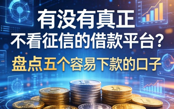 有没有真正不看征信的借款平台？盘点五个容易下款的口子