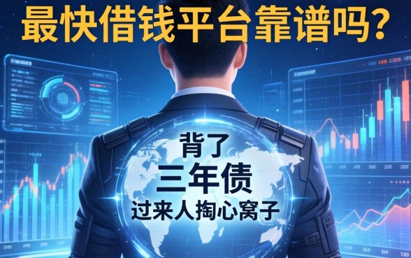 最快借钱平台靠谱吗？一个背了三年债的过来人掏心窝子