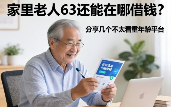 家里老人63岁还能在哪借钱？分享几个不太看重年龄的平台