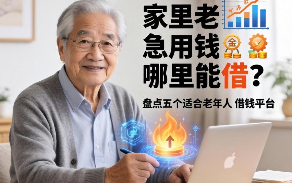 家里老人急用钱哪里能借？盘点五个适合老年人的借钱平台