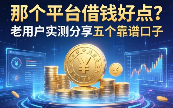 那个平台借钱好点？老用户实测分享五个靠谱口子
