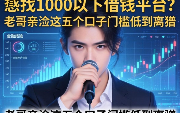 手里紧巴想找1000以下借钱平台？老哥亲测这五个口子门槛低到离谱