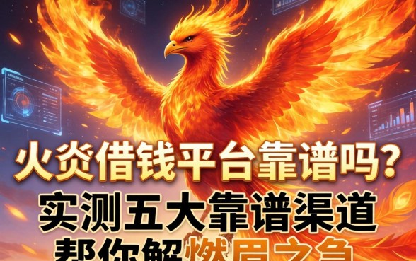 火凤凰借钱平台靠谱吗？实测五大靠谱渠道帮你解燃眉之急