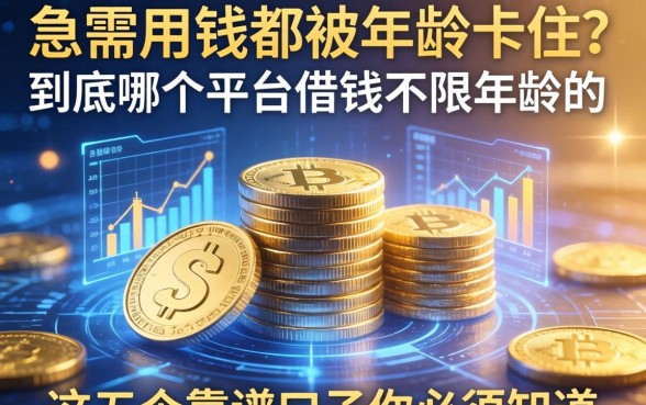 急需用钱却被年龄卡住？到底哪个平台借钱不限年龄的，这五个靠谱口子你必须知道