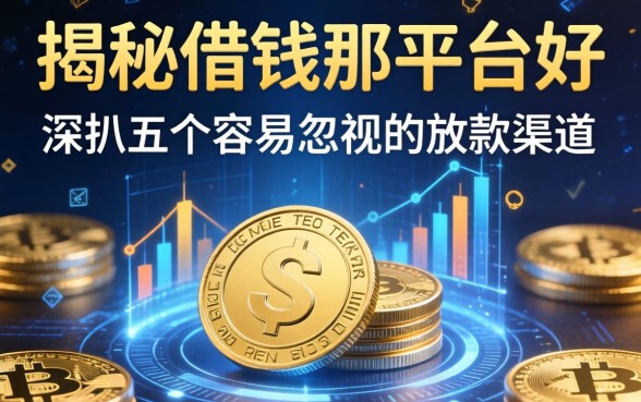 揭秘借钱那平台好，深扒五个容易忽视的放款渠道