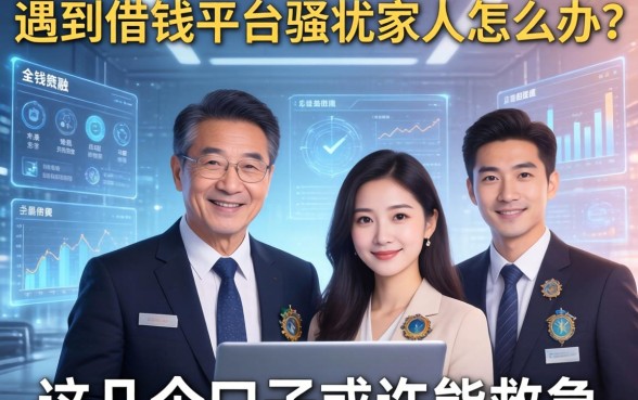 遇到借钱平台骚扰家人怎么办？这几个口子或许能救急