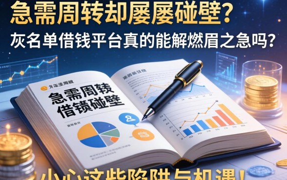 急需周转却屡屡碰壁？灰名单借钱平台真的能解燃眉之急吗？小心这些陷阱与机遇！