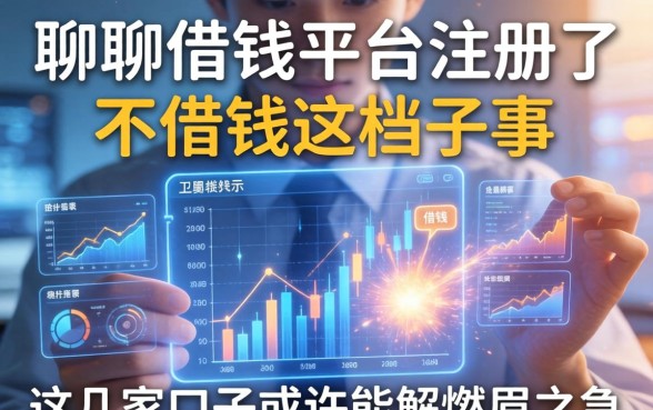 聊聊借钱平台注册了不借钱这档子事，这几家口子或许能解燃眉之急