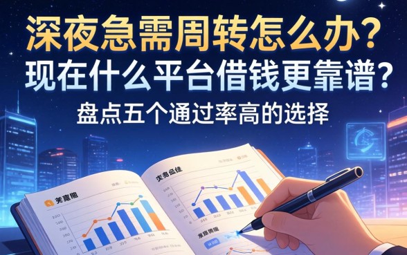 深夜急需周转怎么办？现在什么平台借钱更靠谱？盘点五个通过率高的选择