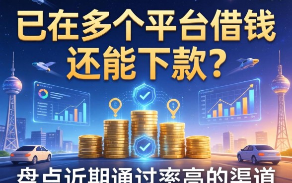 已在多个平台借钱还能下款？盘点近期通过率高的渠道