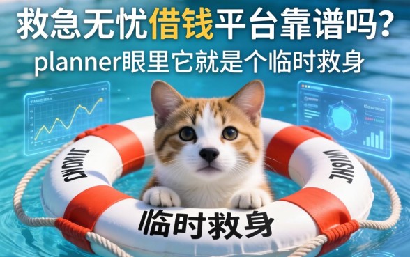 救急无忧借钱平台靠谱吗？ planner眼里它就是个临时救生圈