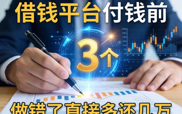 借钱平台付钱前的3个动作，做错了直接多还几万