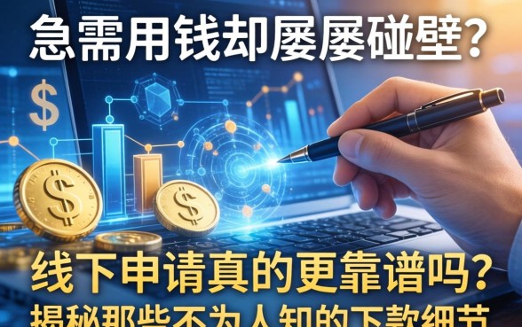 急需用钱却屡屡碰壁？线下申请真的更靠谱吗？揭秘那些不为人知的下款细节