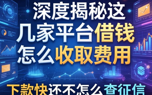 深度揭秘：这几家平台借钱怎么收取费用，下款快还不怎么查征信