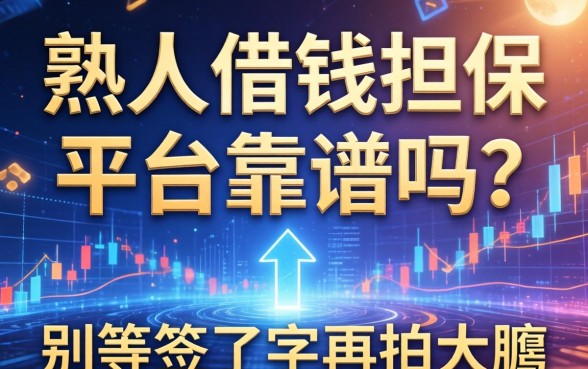 熟人借钱担保平台靠谱吗？别等签了字再拍大腿