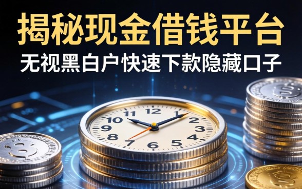 揭秘现金借钱平台：无视黑白户快速下款的隐藏口子