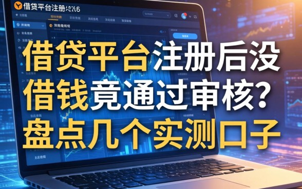 借贷平台注册后没借钱竟通过审核?盘点几个实测口子