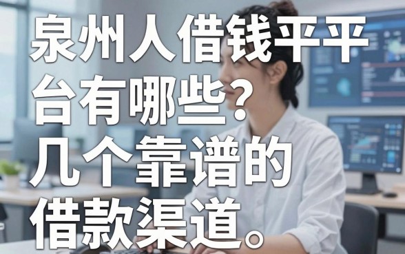 泉州人借钱平台有哪些？盘点几个靠谱的借款渠道