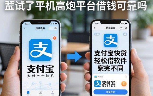 我试了手机高炮平台借钱可靠吗，结果和支付宝快贷轻松借软件完全不同