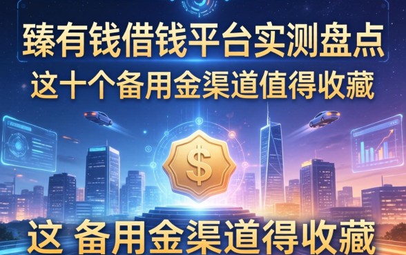 臻有钱借钱平台实测盘点：这十个备用金渠道值得收藏