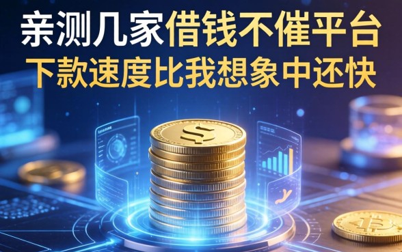 亲测几家借钱不催平台，下款速度比我想象中还快