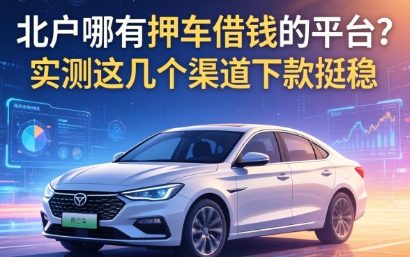 北仑哪有押车借钱的平台？实测这几个渠道下款挺稳