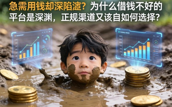 急需用钱却深陷泥潭？为什么借钱不好的平台是深渊，正规渠道又该如何选择？