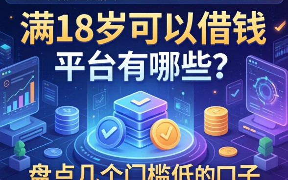 满18岁可以借钱的平台有哪些？盘点几个门槛低的口子