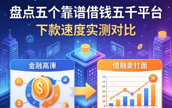 盘点五个靠谱的借钱五千平台，下款速度实测对比