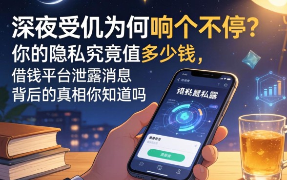 深夜手机为何响个不停？你的隐私究竟值多少钱，借钱平台泄露消息背后的真相你知道吗？