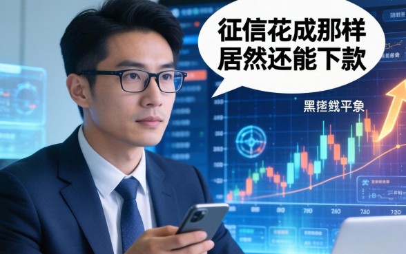 聊聊那些双黑借钱平台：征信花成那样居然还能下款