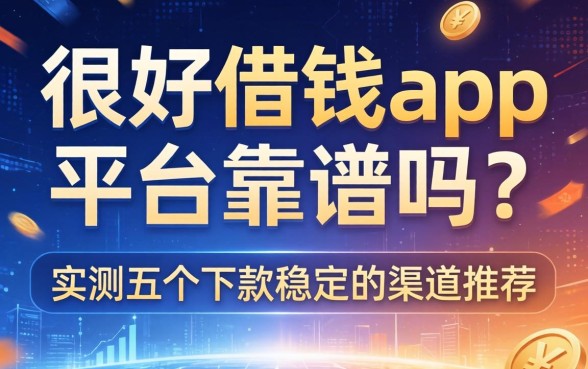 很好借钱app平台靠谱吗？实测五个下款稳定的渠道推荐