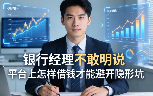 银行经理不敢明说：平台上怎样借钱才能避开隐形坑