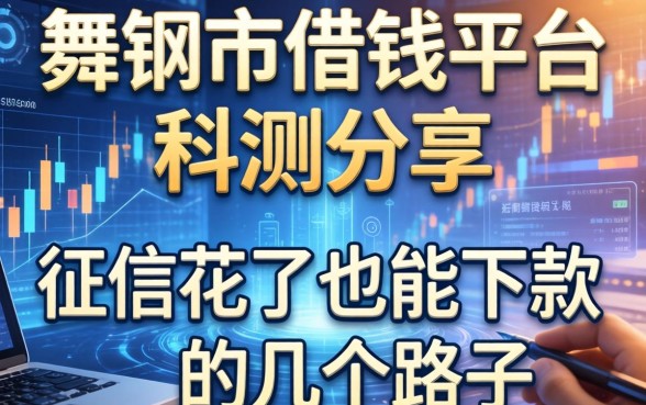 舞钢市借钱平台实测分享：征信花了也能下款的几个路子