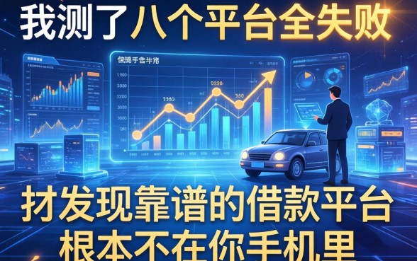 我测了八个平台全失败，却发现靠谱的借款平台根本不在你手机里