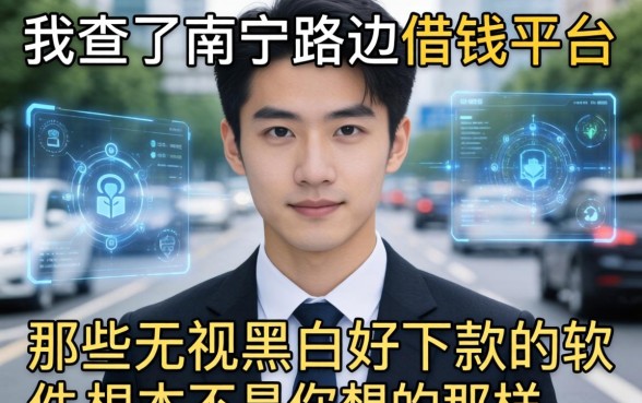 我查了南宁路边借钱平台，发现那些无视黑白好下款的软件根本不是你想的那样