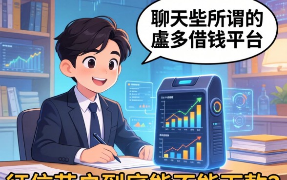 聊聊那些所谓的枱多借钱平台，征信花户到底能不能下款？